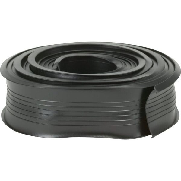 Cross section of a T-style garage door bottom seal showing the hollow bulb that flattens in Hampton Roads 23503 summer heat