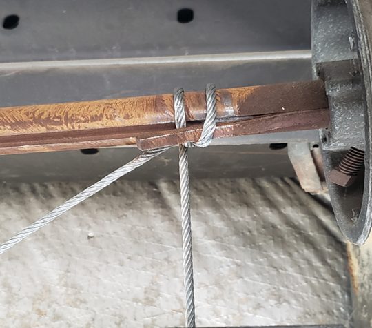 Residential garage door cable repair in Hampton Roads